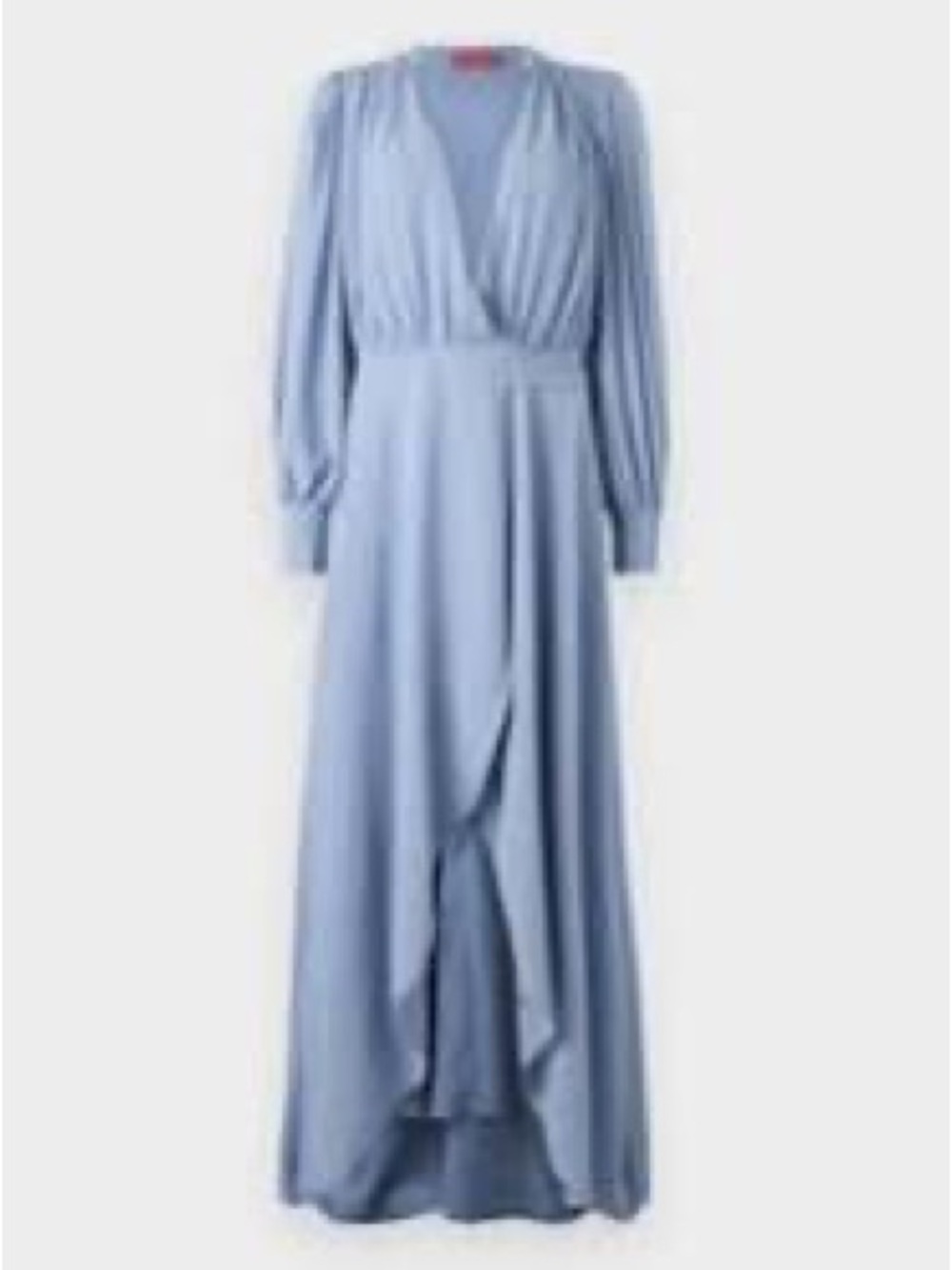 Adam Lippes Pale Blue Silk Long Sleeve Dress